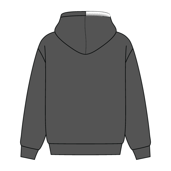 Stitched Neck Hoodie Cozy Fleece