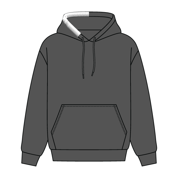 Stitched Neck Hoodie Cozy Fleece
