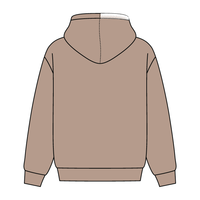 Stitched Neck Hoodie Cozy Fleece