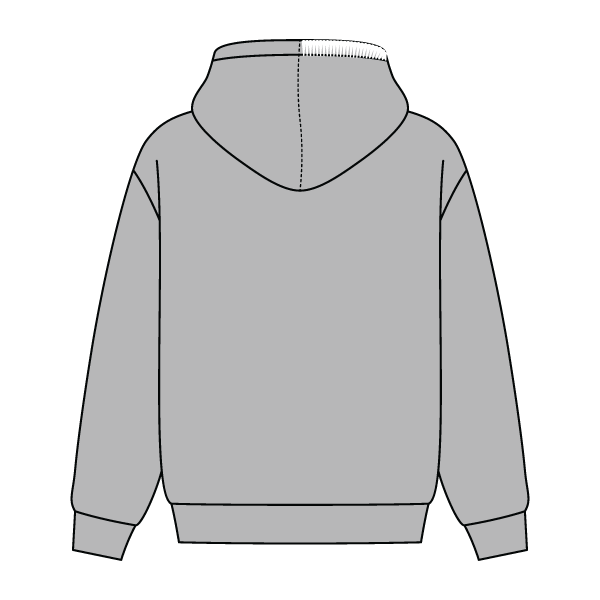 Stitched Neck Hoodie Cozy Fleece