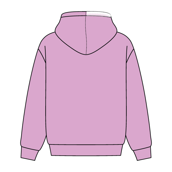 Stitched Neck Hoodie Cozy Fleece