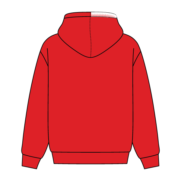 Stitched Neck Hoodie Cozy Fleece