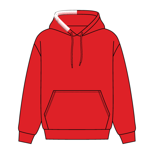 Stitched Neck Hoodie Cozy Fleece