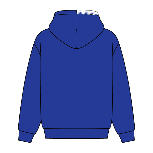 Stitched Neck Hoodie Cozy Fleece