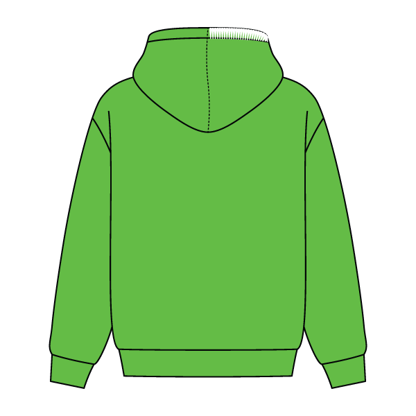 Stitched Neck Hoodie Cozy Fleece