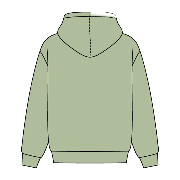 Stitched Neck Hoodie Cozy Fleece