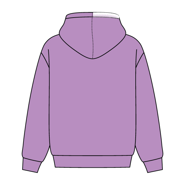 Stitched Neck Hoodie Cozy Fleece