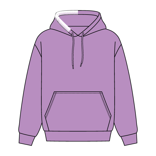 Stitched Neck Hoodie Cozy Fleece