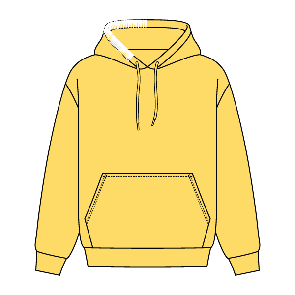 Stitched Neck Hoodie Cozy Fleece