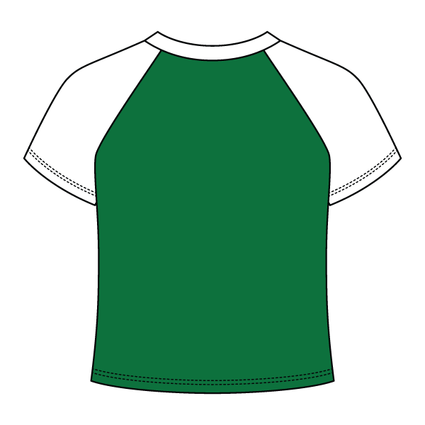 Reverse Baseball Crop Tee
