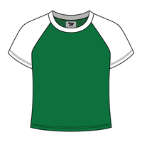 Reverse Baseball Crop Tee