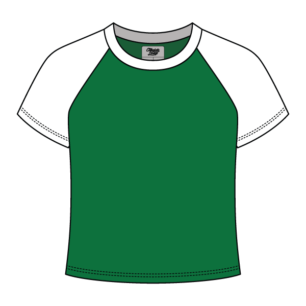 Reverse Baseball Crop Tee