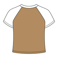 Reverse Baseball Crop Tee