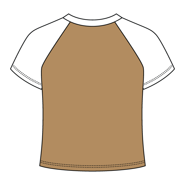 Reverse Baseball Crop Tee