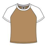 Reverse Baseball Crop Tee
