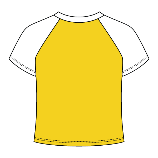 Reverse Baseball Crop Tee