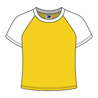 Reverse Baseball Crop Tee