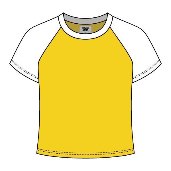 Reverse Baseball Crop Tee