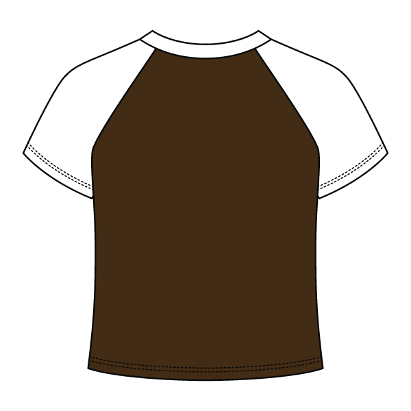 Reverse Baseball Crop Tee