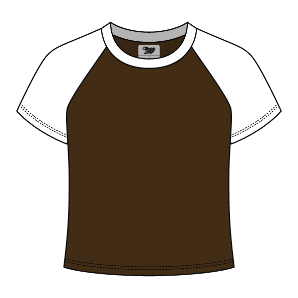 Reverse Baseball Crop Tee