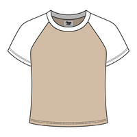 Reverse Baseball Crop Tee