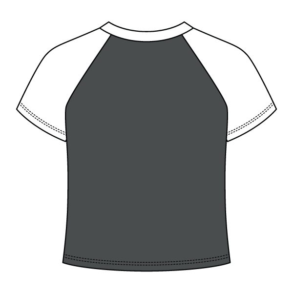 Reverse Baseball Crop Tee