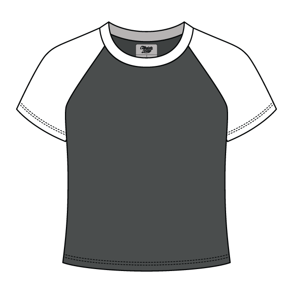 Reverse Baseball Crop Tee