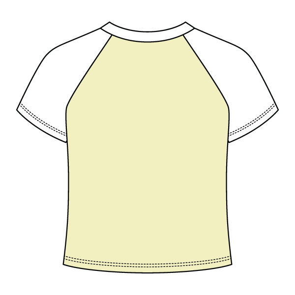Reverse Baseball Crop Tee