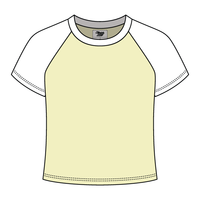 Reverse Baseball Crop Tee