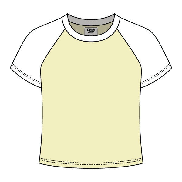 Reverse Baseball Crop Tee