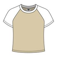 Reverse Baseball Crop Tee