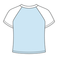 Reverse Baseball Crop Tee