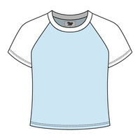 Reverse Baseball Crop Tee