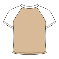 Reverse Baseball Crop Tee