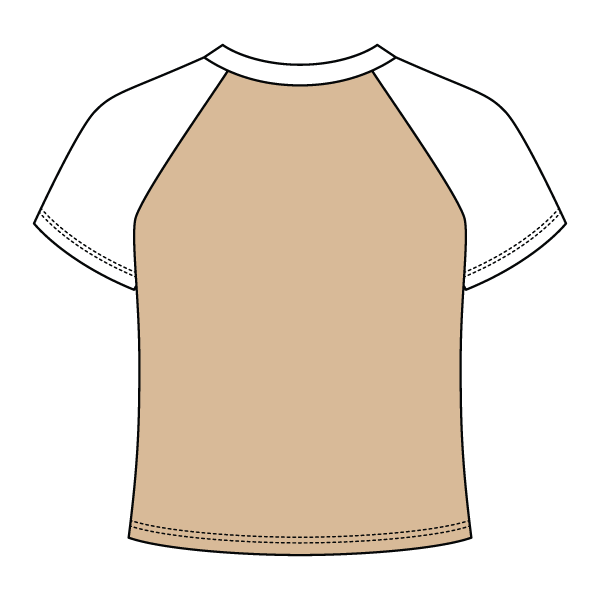 Reverse Baseball Crop Tee