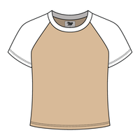 Reverse Baseball Crop Tee