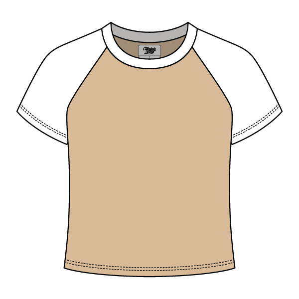 Reverse Baseball Crop Tee