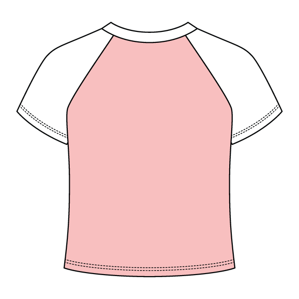 Reverse Baseball Crop Tee