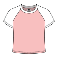 Reverse Baseball Crop Tee