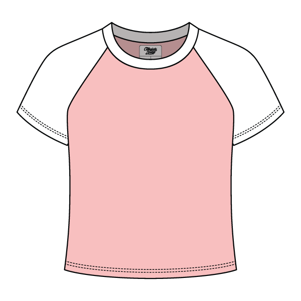 Reverse Baseball Crop Tee
