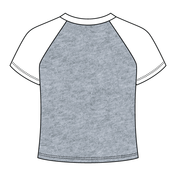 Reverse Baseball Crop Tee