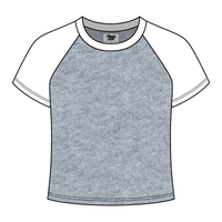 Reverse Baseball Crop Tee