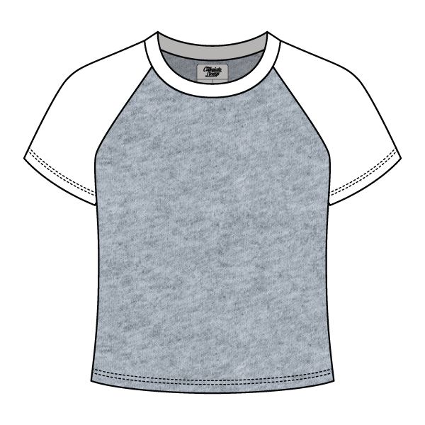 Reverse Baseball Crop Tee