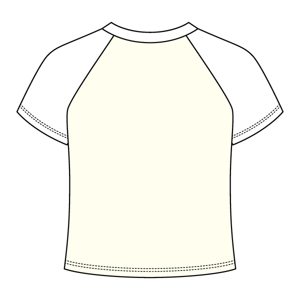 Reverse Baseball Crop Tee