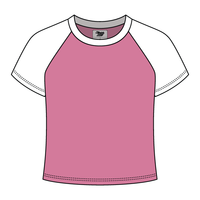 Reverse Baseball Crop Tee