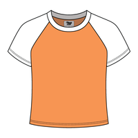 Reverse Baseball Crop Tee