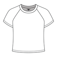 Reverse Baseball Crop Tee