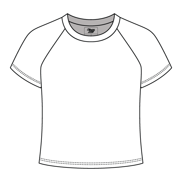 Reverse Baseball Crop Tee