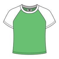 Reverse Baseball Crop Tee