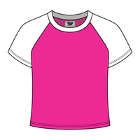 Reverse Baseball Crop Tee